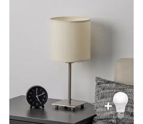 Lampy BRILAGI - LED stolná lampa NUBILA 1xE27/60W/230V krémová EG32509+BG1585