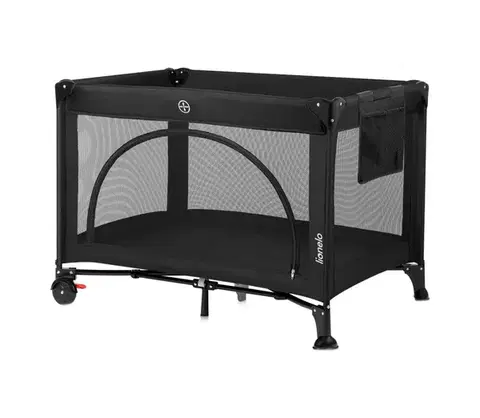 Postieľky Lionelo - Cestovná postieľka LAURA Black Carbon 5903771721721
