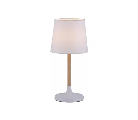 Lampy Leuchten Direkt 14423-16 - Stolná lampa NIMA 1xE14/40W/230V biela 14423-16