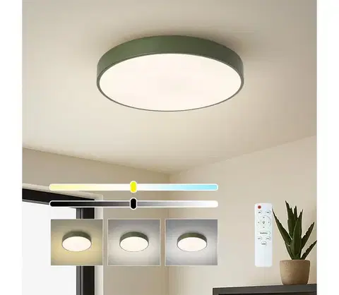 Svietidlá BRILAGI - LED stmievateľné stropné svietidlo POOL LED/48W/230V 3000-6000K 40 cm zelená+DO BRI690