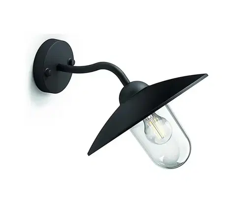 Záhradné lampy Philips 01643/30/PN - Vonkajšie nástenné svietidlo HAMMOCK 1xE27/60W/230V 01643/30/PN