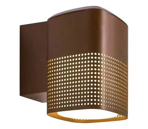 Svietidlá Nordlux - Vonkajšie nástenné svietidlo SIDARA 1xE27/15W/230V IP54 hnedé 2618421218