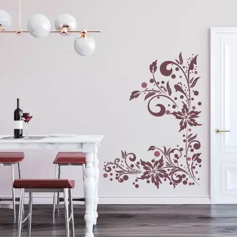 Šablóny na maľovanie Šablóna na stenu - Kvetinový ornament