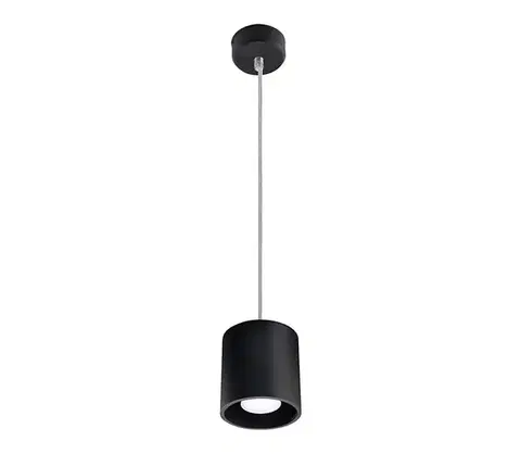 Svietidlá  Luster na lanku ORBIS 1 1xGU10/40W/230V čierna SL.0051