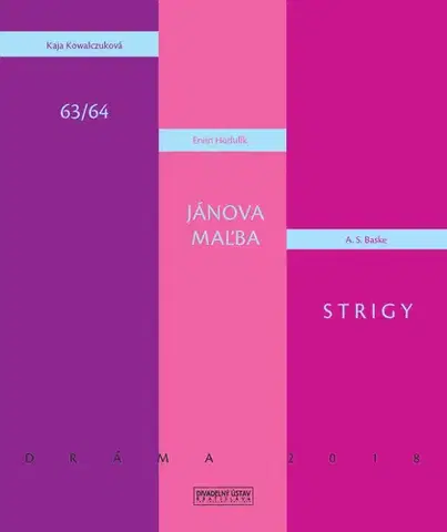 Dráma, divadelné hry, scenáre Dráma 2018 - Kaja Kowalczuková,Ervín Hodulík,A. S. Baske