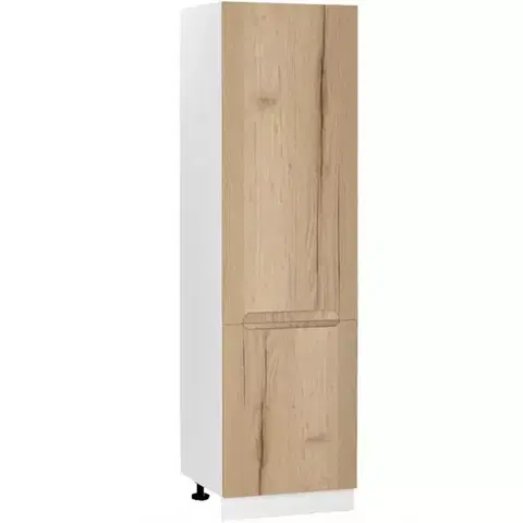 Kuchynské skrinky stojace Kuchynská skrinka Zoya D60lo 2133 Pl 2fr Dub Halifax/Biely