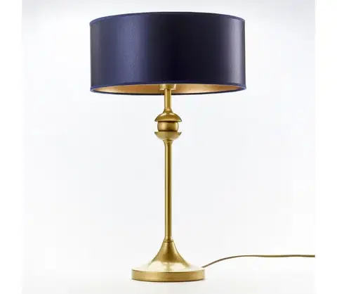 Lampy Jupiter 2116 - Stolná lampa KASZMIR 1xE27/15W/230V modrá/zlatá 2116