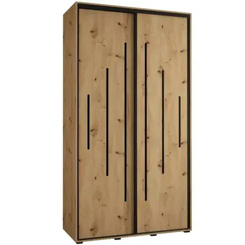 Šatníkové skrine Skriňa 45 Canaris 12 140 artisan/čierna