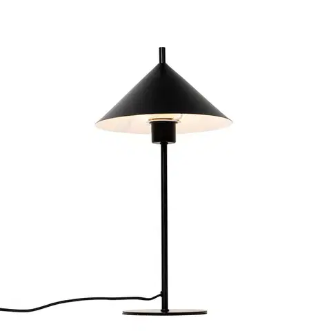 Stolné lampy Dizajnová stolná lampa čierna - Triangolo