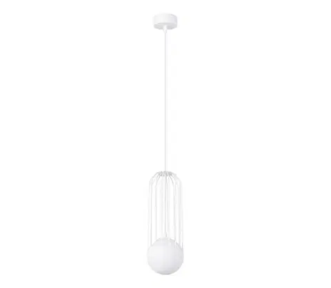 Svietidlá  SL.1331 - Luster na lanku BRINA 1xG9/8W/230V biela SL.1331