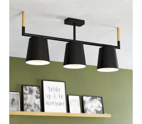 Svietidlá Eglo 43611 - Luster na tyči LACEY 3xE27/40W/230V 43611
