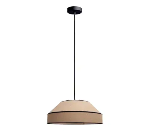 Svietidlá HEXE Luster na lanku MANISO 1xE27/60W/230V pr. 45 cm béžová 0750