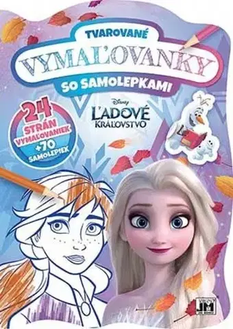 Nalepovačky, vystrihovačky, skladačky Tvarované vymaľovanky: Ľadové kráľovstvo