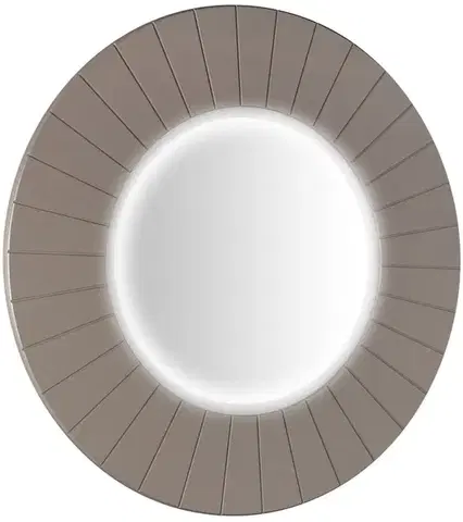 Kúpeľňové zrkadlá SAPHO - LUMIRO STRIP guľaté zrkadlo s LED osvetlením v ráme, priemer 90cm, agila LR950-4343S