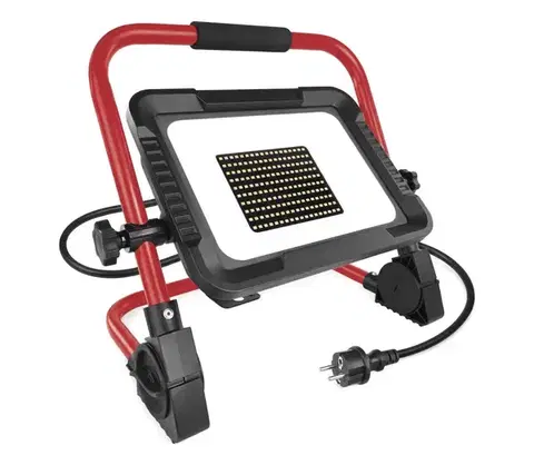 Svietidlá  LED reflektor so stojanom ELION LED/100W/230V 4000K IP65 červená/čierna ZS3353