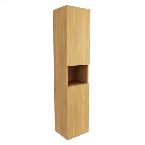 Kúpeľňový nábytok Kúpeľňová skrinka vysoká SAT Feel 36x165x32 cm dub medový mat SATFEELV36DMK SATFEELV36DMK