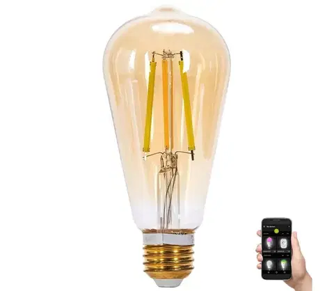 Žiarovky  B.V. LED Stmievateľná žiarovka FILAMENT MESH ST64 E27/6W/230V 2700-6500K -  S10300IG7