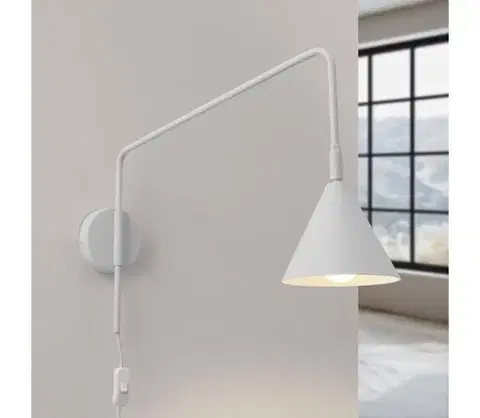 Svietidlá  SL.1696 - Nástenná lampa NOX 1xE14/10W/230V biela SL.1696