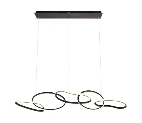 Svietidlá Redo 01-3393 - stmievateľný LED luster na lankách BIAS LED/120W/230V čierny 01-3393