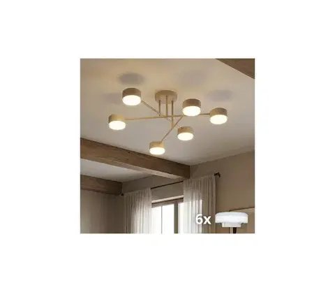 Svietidlá BRILAGI - LED prisadený luster MONO 6xGX53/30W/230V béžový 90-019B