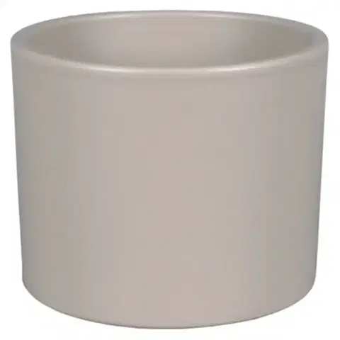 Záhrada Obal na kvetináč ZEUS PALETE keramický tmavobéžový matný 17 cm