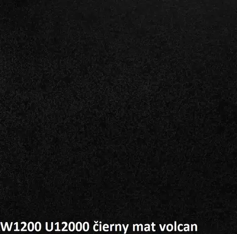 Kuchynské linky ArtExt Rohová pracovná doska - 38 mm 38 mm: Čierny Mat Volcan W 1200 - U12000