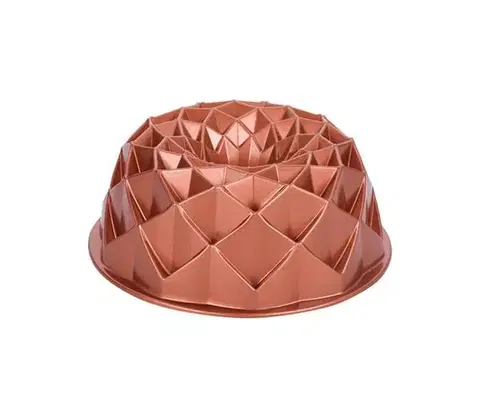 Dózy na potraviny UTC Forma na bábovku KITCHISIMO 24 cm diamant/medená 390164