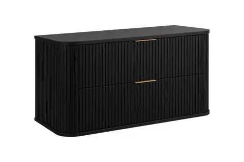 Skrinky do kúpeľne Elvisia Skrinka pod umývadlo ELEGANCE Black | 100 cm