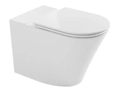 Doplnky do kúpeľne Bruckner - FEIN misa pre kombi WC, Rimless, 61x36cm, spodný/zadný odpad, biela 201.424.4