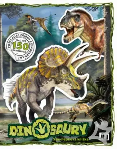 Nalepovačky, vystrihovačky, skladačky Samolepková knižka/ Dinosaury