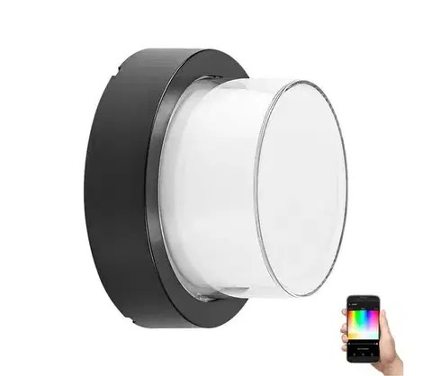 LED osvetlenie Rabalux 7246 - LED RGBW Vonkajšie svietidlo DURBE LED/10W/230V IP54 Wi-Fi Tuya 7246