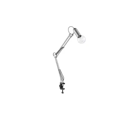 Lampy Leuchten Direkt 14773-55 - Stolná lampa s klipom TURN ME 1xE27/60W/230V chróm 14773-55