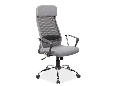 Kancelárske stoličky K-345 kancelárske kreslo, šedá