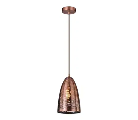 Svietidlá  Luster na lanku SFINKS 1xE27/60W/230V meď 31-43313