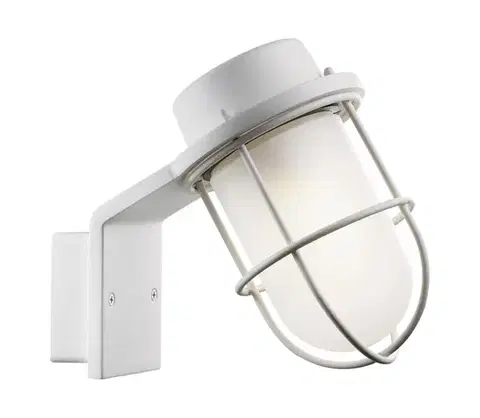 Svietidlá Nordlux - Vonkajšie nástenné svietidlo MARINA 1xE27/60W/230V IP44 biela 83321001