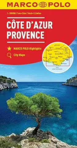Európa Francie - Azurové pobřeží, Provence - mapa 1:200 000