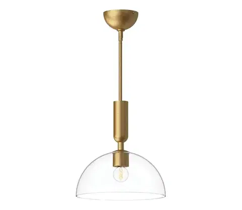 Svietidlá Elstead Alora Mood ALM-JUDE-P-GD-CL - Luster na tyči JUDE 1xE27/60W/230V mosadz ALM-JUDE-P-GD-CL