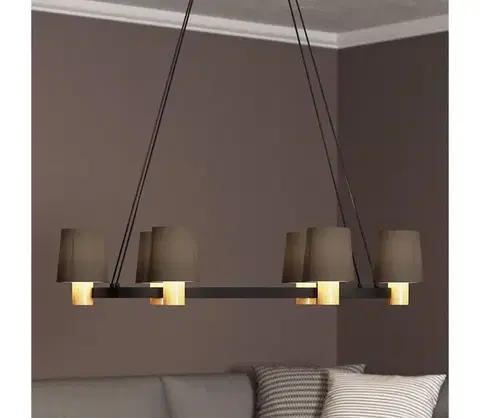Svietidlá Eglo 43782 - Luster na lanku EDALE 6xE27/40W/230V 43782