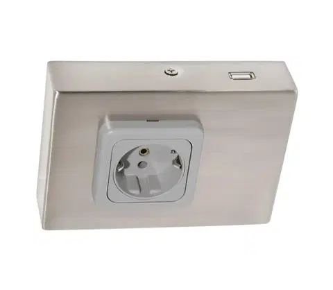 Svietidlá Eglo 94664 - Zásuvka pod linku SCHUKO vrátane USB TAXANO 94664