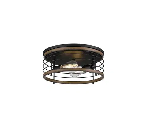 Svietidlá Westinghouse 61250 - Stropné svietidlo ACKTON 2xE27/60W/230V barnwood 61250