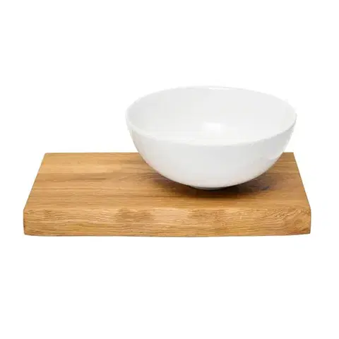 Kúpeľňový nábytok Doska pod umývadlo s umývadlom Naturel Wood 45x4x24 cm dub mat DMDUB45UM DMDUB45UM