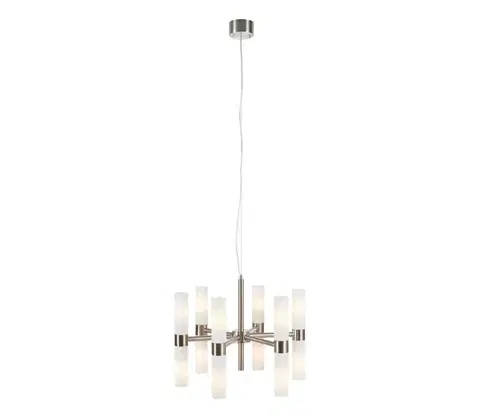 Svietidlá Markslöjd 109154 - Závesný luster ELARA na lane 12xE14/40W/230V priemer 60 cm matný chróm 109154