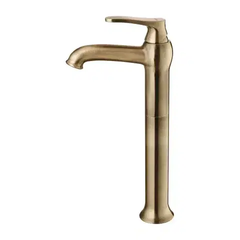 Kúpeľňové batérie OMNIRES - ART DECO umývadlová batéria vysoká, bronz kartáčovaná AD5112BR