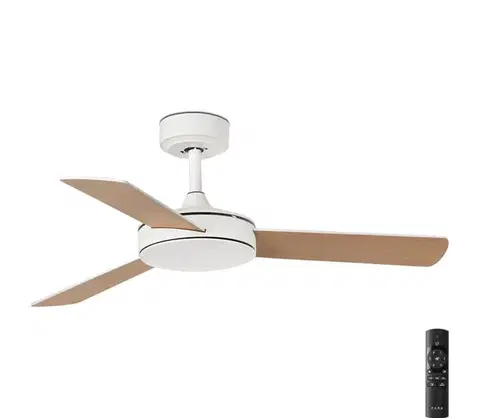 Ventilátory FARO Barcelona FARO 33603DC - Stropný látor MINI MALLORCA S hnedá/biela pr. 106 cm + DO 33603DC