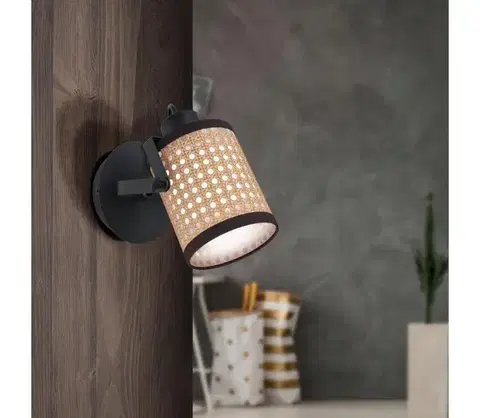 Svietidlá Eglo 43493 - Nástenné svietidlo RUSCOMB 1xE27/10W/230V 43493