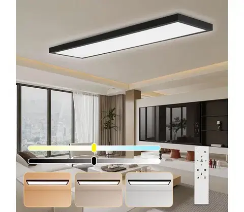 Svietidlá BRILAGI-LED Stmievateľné kúpeľňové svietidlo FRAME SMART LED/50W/230V IP44 čierna+DO BRI023