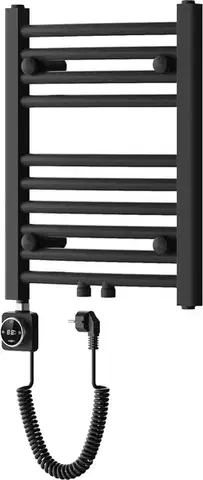Radiátory do kúpeľne MEXEN/S - Ares radiátor + vykurovacia tyč 500 x 400 mm, 300 W, čierna W102-0500-400-6300-70