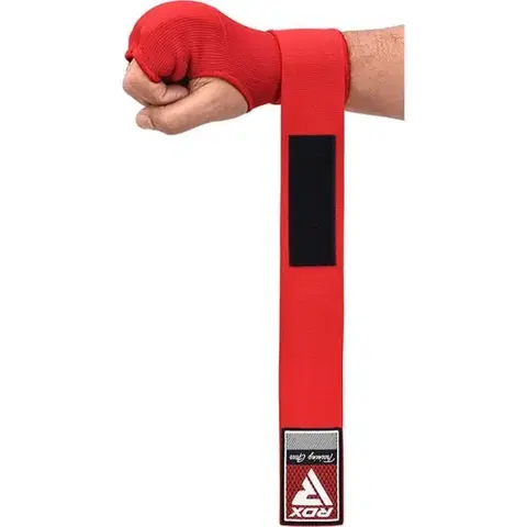 Bojové športy RDX Gélové bandáže HOOK & LOOP Red  SS