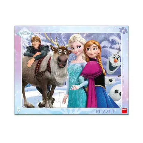 Do 49 dielikov Puzzle Frozen - Na prechádzke 40ks