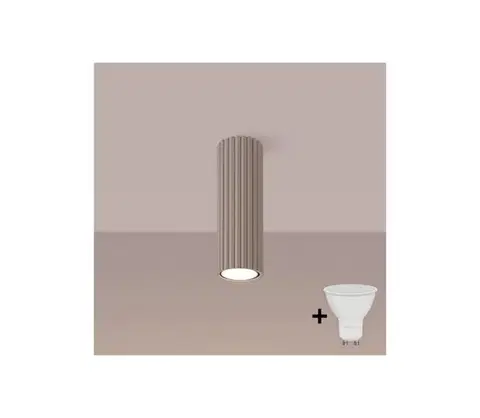 Svietidlá BRILAGI - LED bodové svietidlo CRESTO 1xGU10/10W/230V 20 cm taupe BR.1771